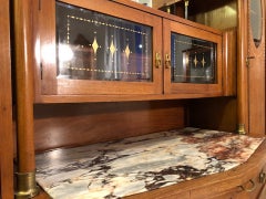 1920s Art Deco Cabinet Living Room Buffet with a Mirror