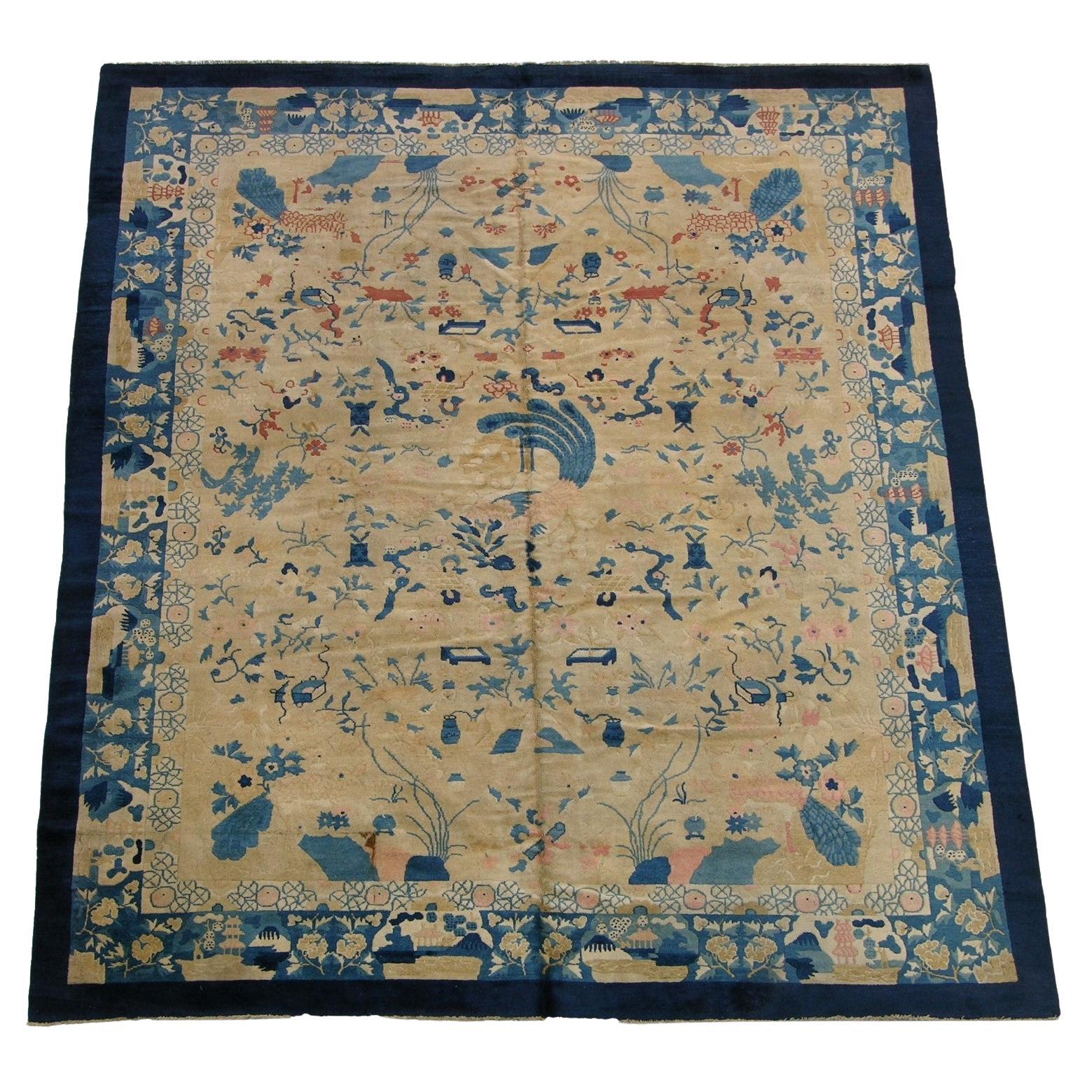 1920s Art Deco Chinese Rug For Sale