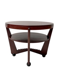 Table basse art déco des années 1920 en noyer américain par Max Coini