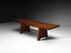 1920s Art Deco Dining Table in Walnut 280.5 cm / 110.43 in.