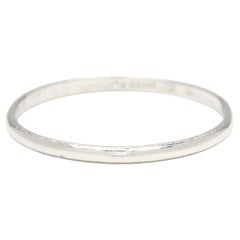 1920s Art Deco Engraved Band Ring, Platinum, Ring Size 7, Stackable