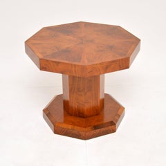 1920’s Art Deco Figured Walnut Coffee / Occasional Side Table
