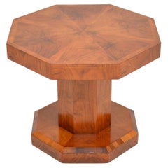 Antique 1920’s Art Deco Figured Walnut Coffee / Occasional Side Table