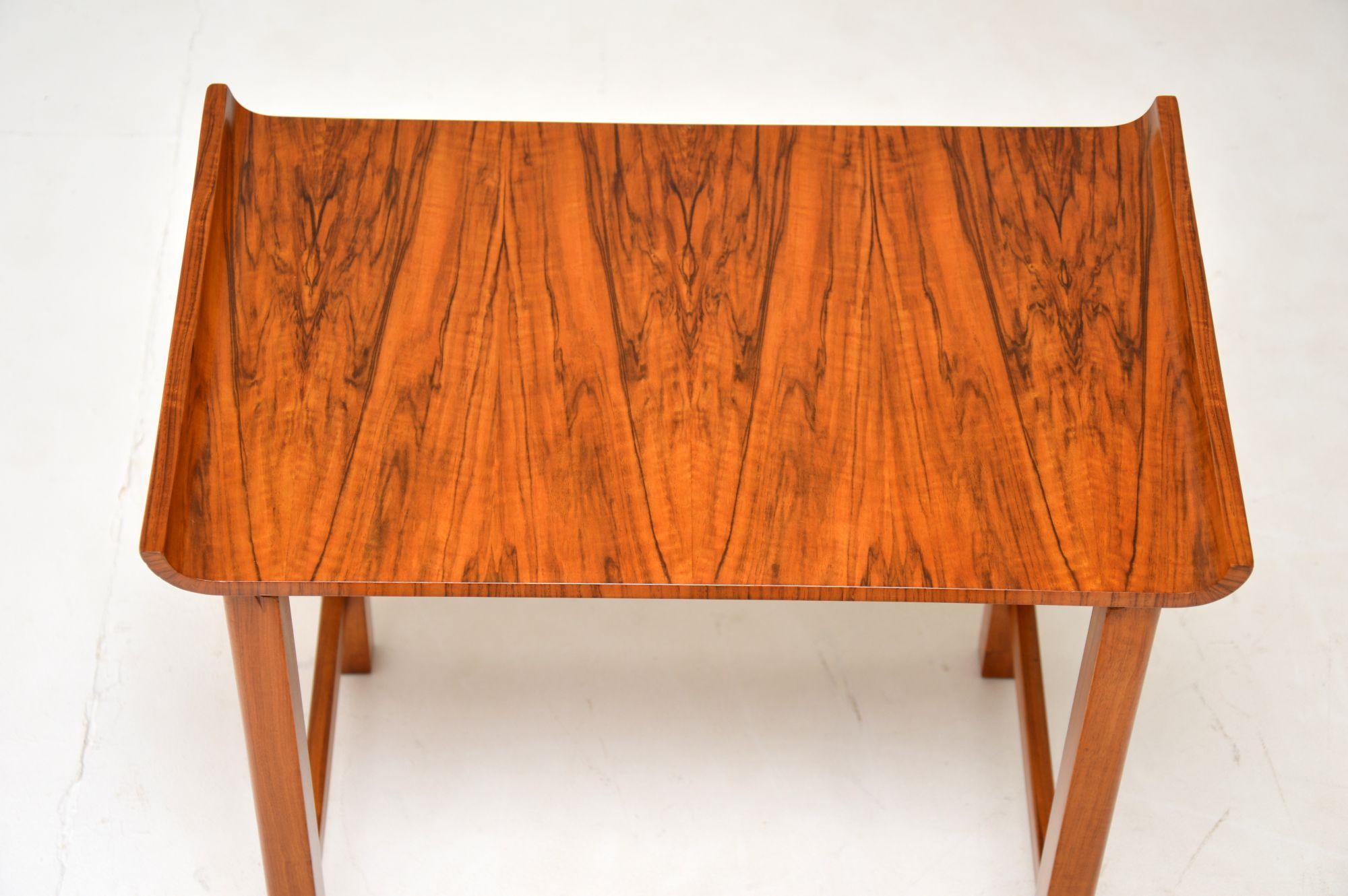 1920's Art Deco Figured Walnut Nest of Tables For Sale 3