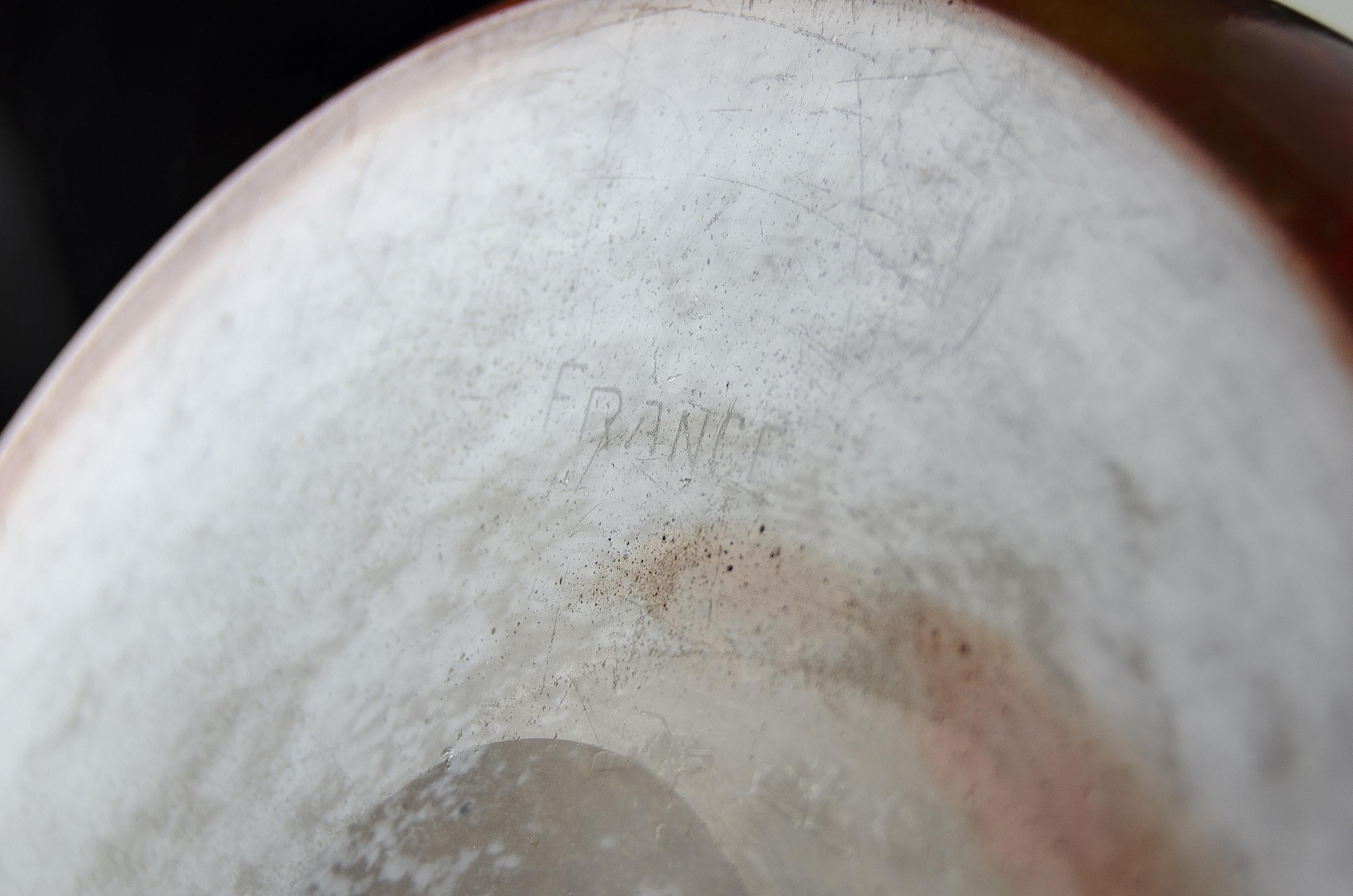 Vase Art Déco en verre français des années 1920 avec algues par Charder pour Le Verre Français en vente 4