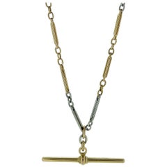 1920s Art Deco Gold and Platinum Chain