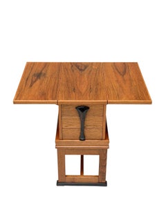 1920s Art Deco Jewelry Cabinet Amsterdamse School, Oak & Ebony