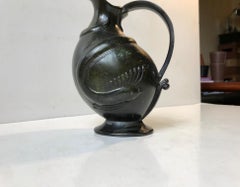 1920s Art Deco Jug in Disko Metal by Krone Copenhagen