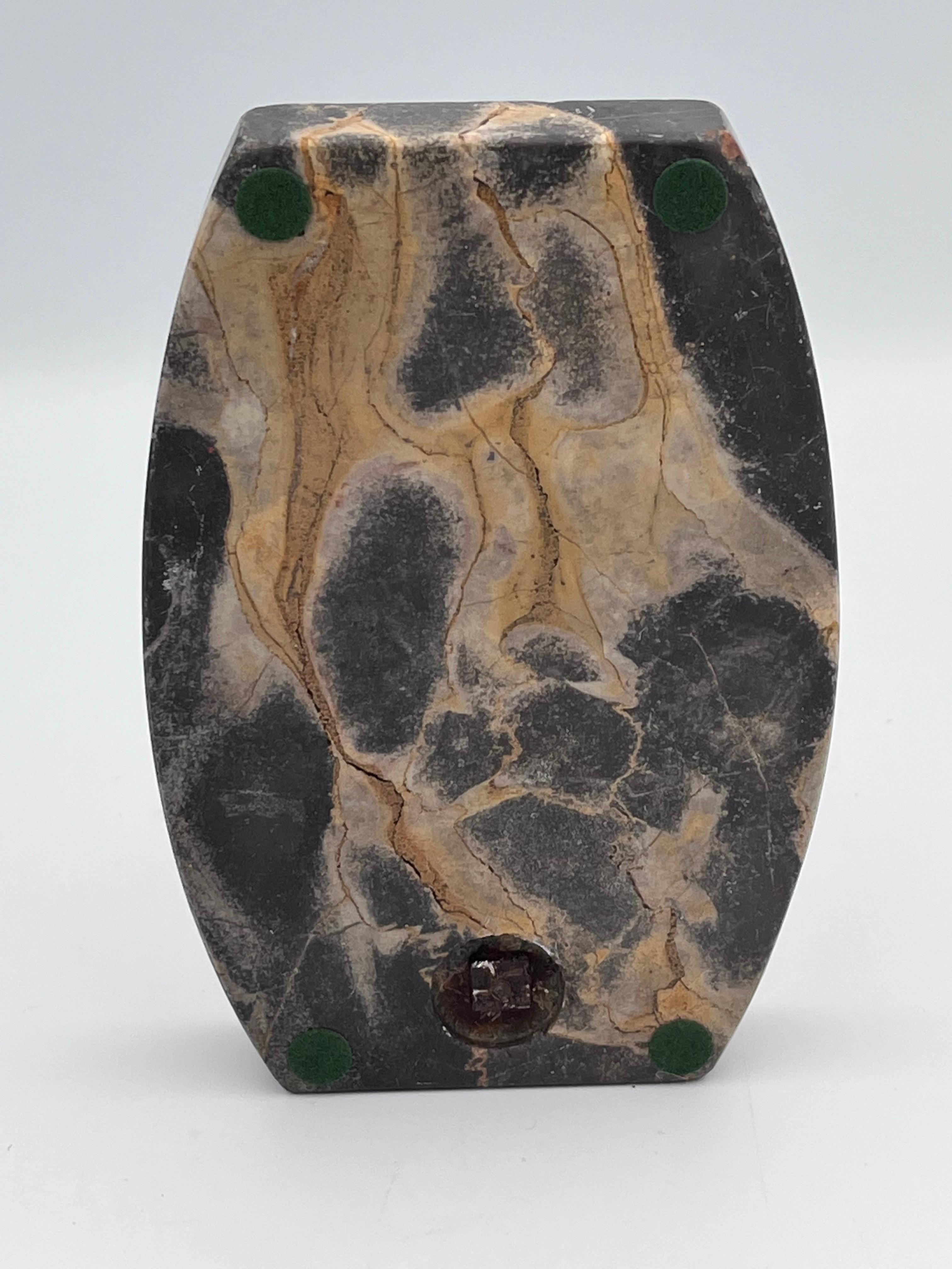 1920's Art Deco Karl Hagenauer Lady Golfer Bronze & Marble Vide Poche or Ashtray For Sale 4