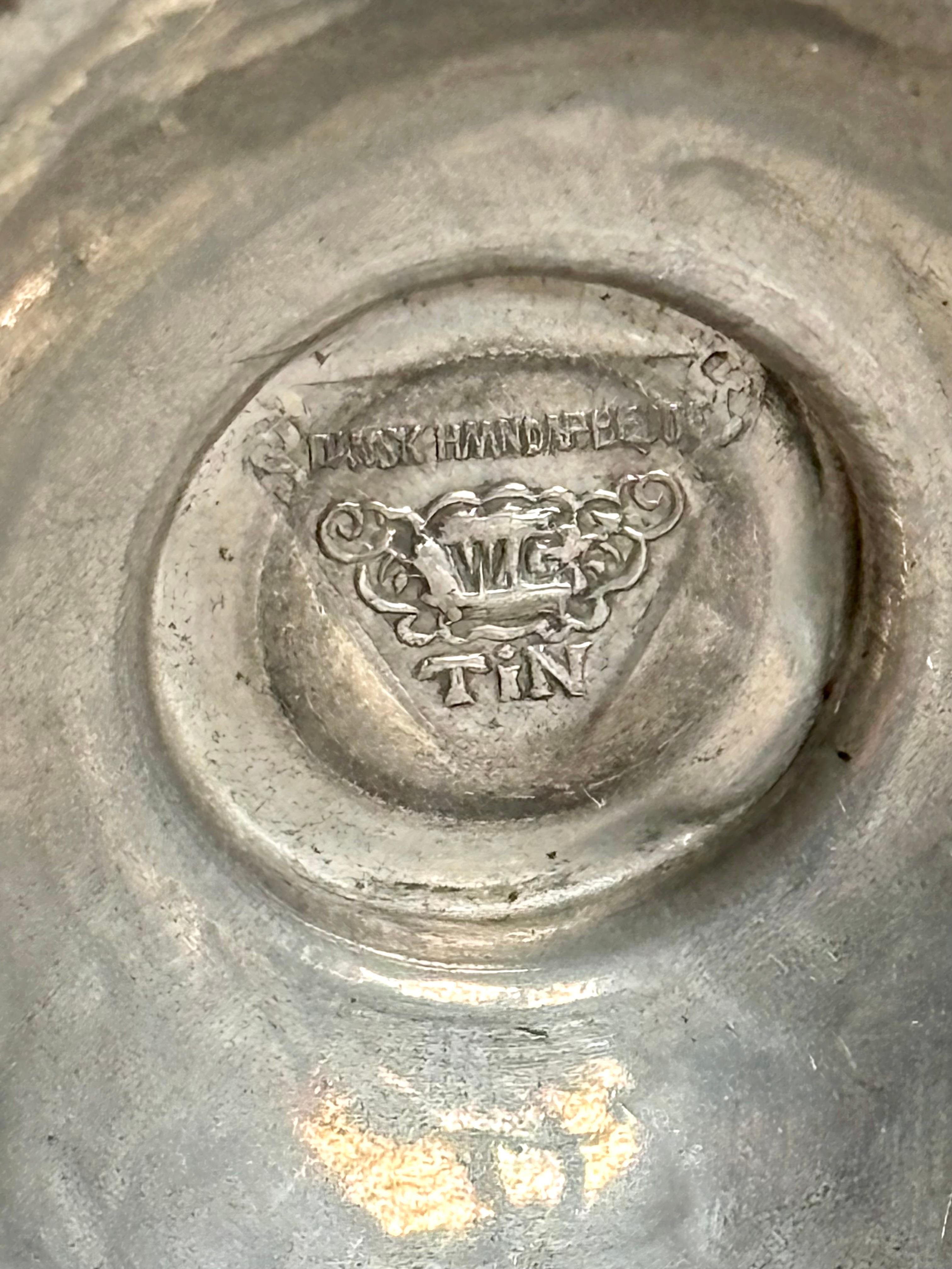 1920s Art Deco Lidded Pewter Bowl, Denmark For Sale 2
