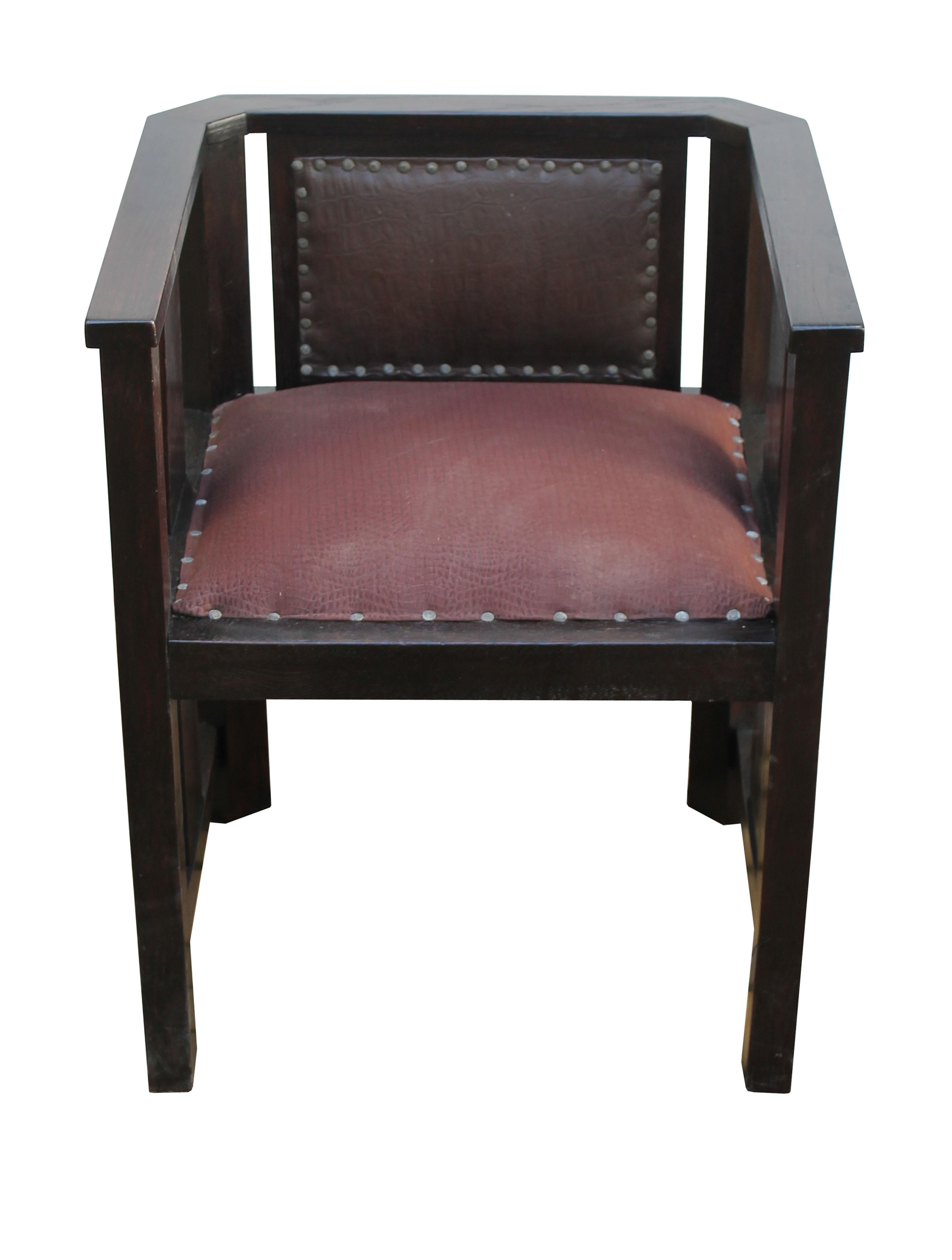 1920's Art Deco Lounge Chair For Sale 3
