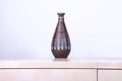 1920er Jahre Art Deco Vase aus patinierter Bronze mit Emaille