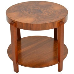 1920s Art Deco Period Walnut Coffee Table