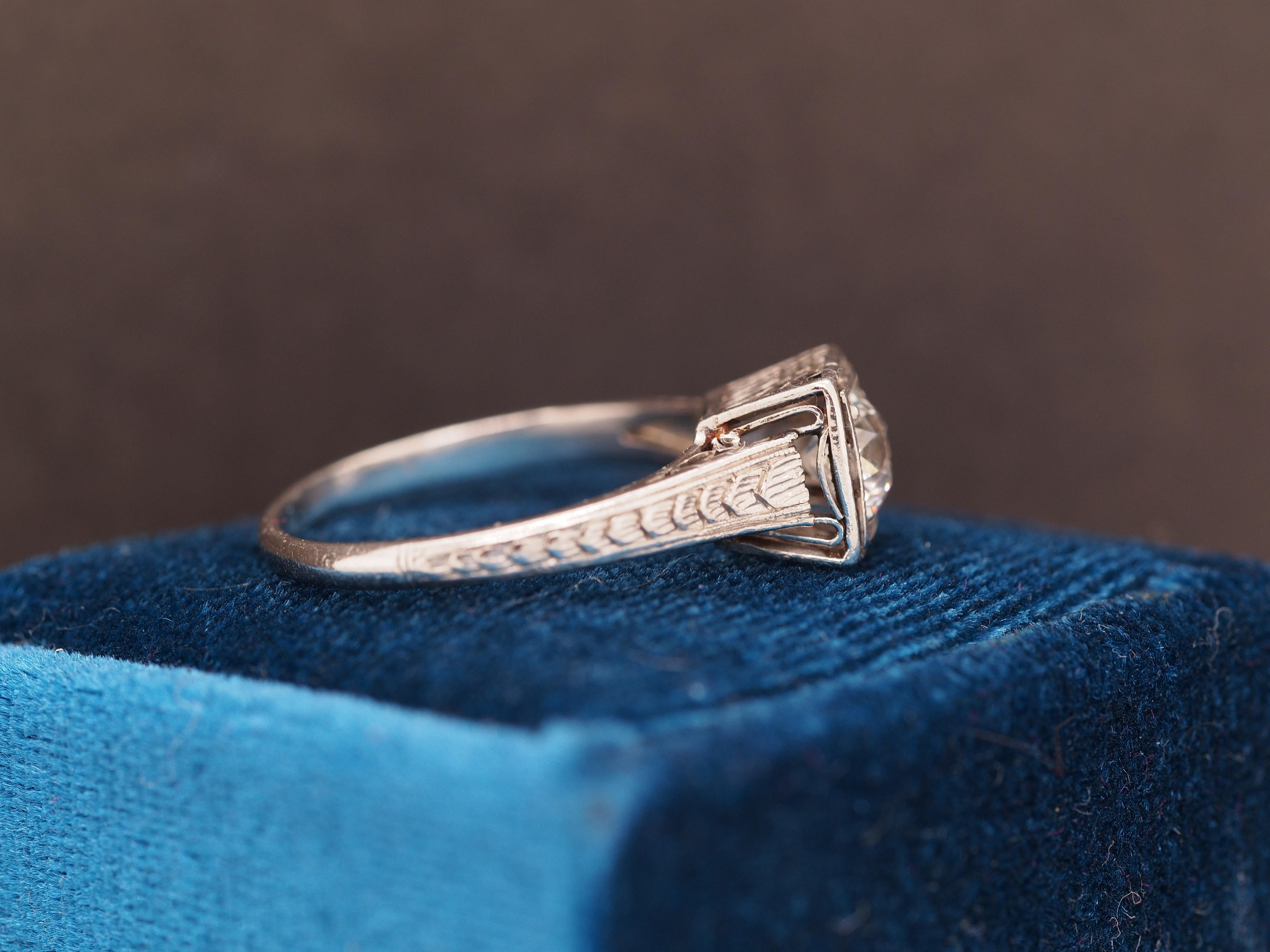 1920 princess cut ring