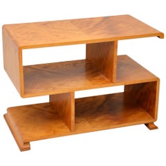 1920s Art Deco Satin Wood Bookcase or Side Table