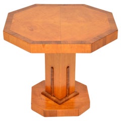 1920s Art Deco Sycamore & Walnut Occasional Coffee Table