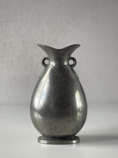 1920s Art Deco vase by danish sculptor and silversmith Just Andersen, Copenhagen