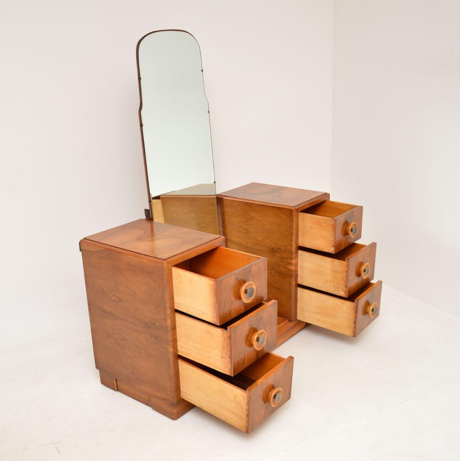 art deco dressing table with mirror