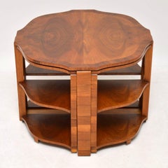 1920s Art Deco Walnut Nesting Coffee Table