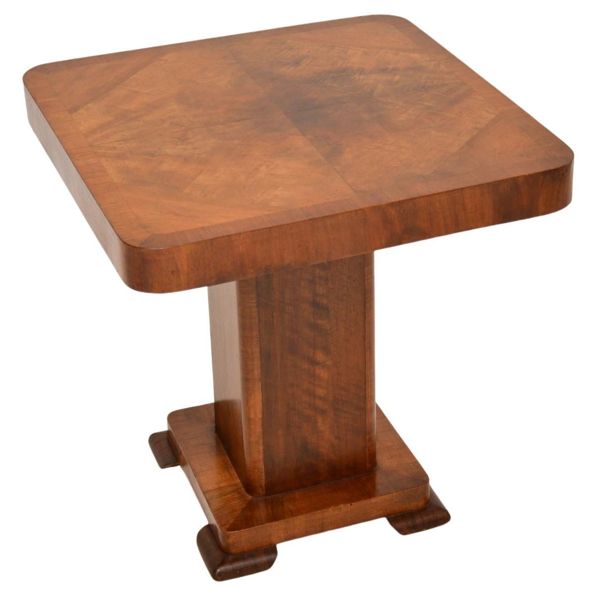 1920's Art Deco Walnut Occasional Table For Sale at 1stDibs