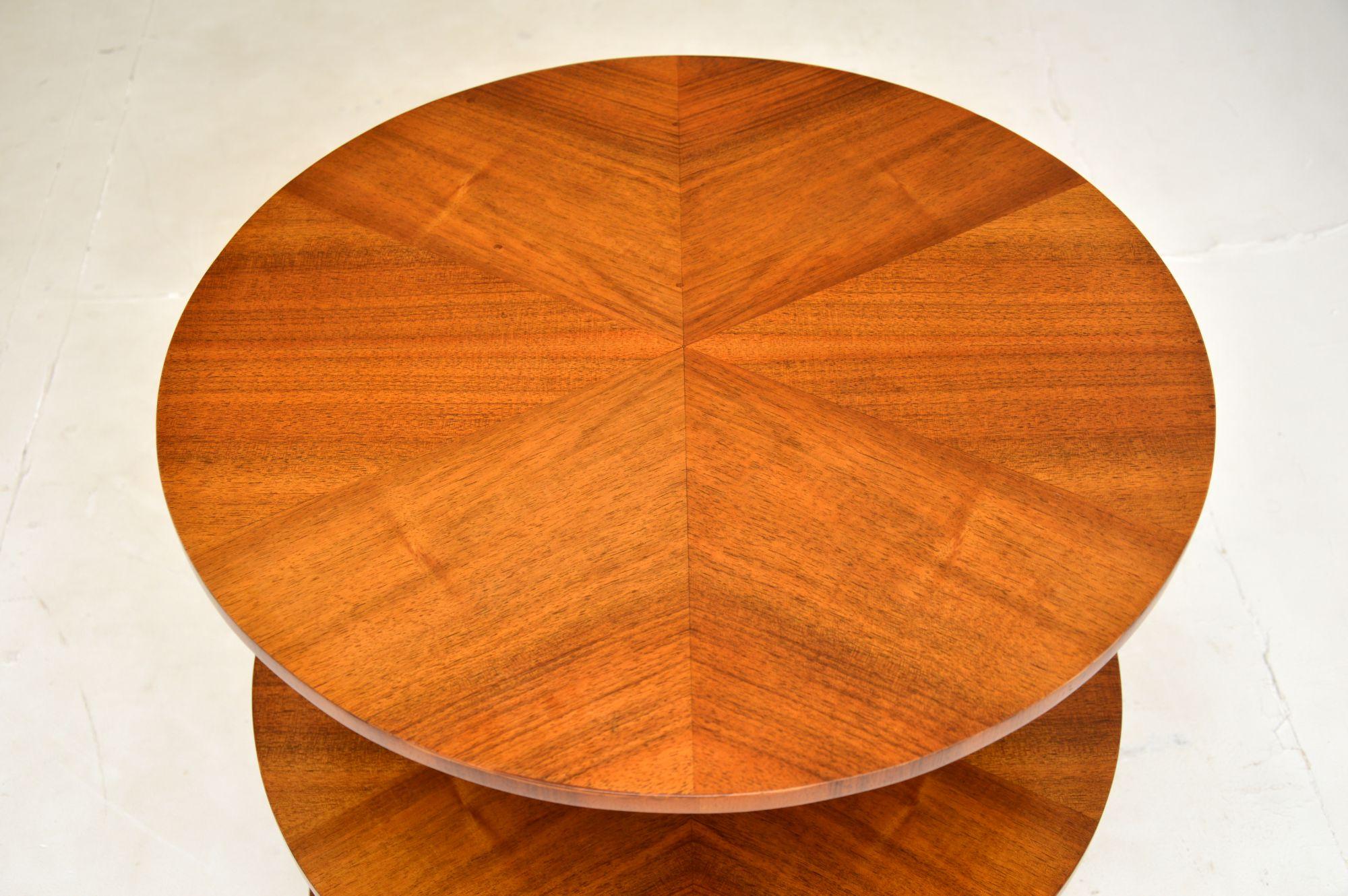 1920's Art Deco Walnut Occasional Table 5