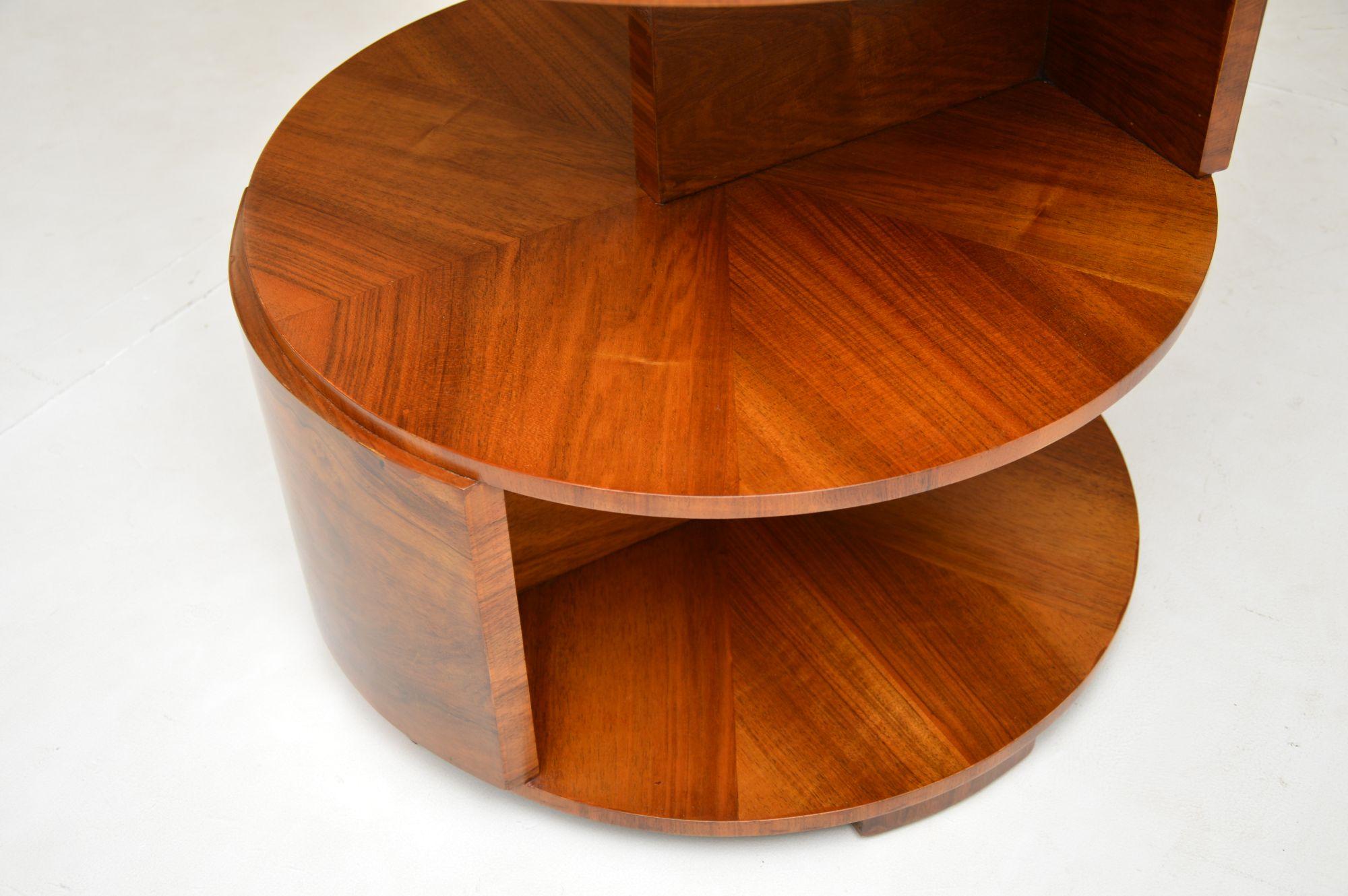1920's Art Deco Walnut Occasional Table 6