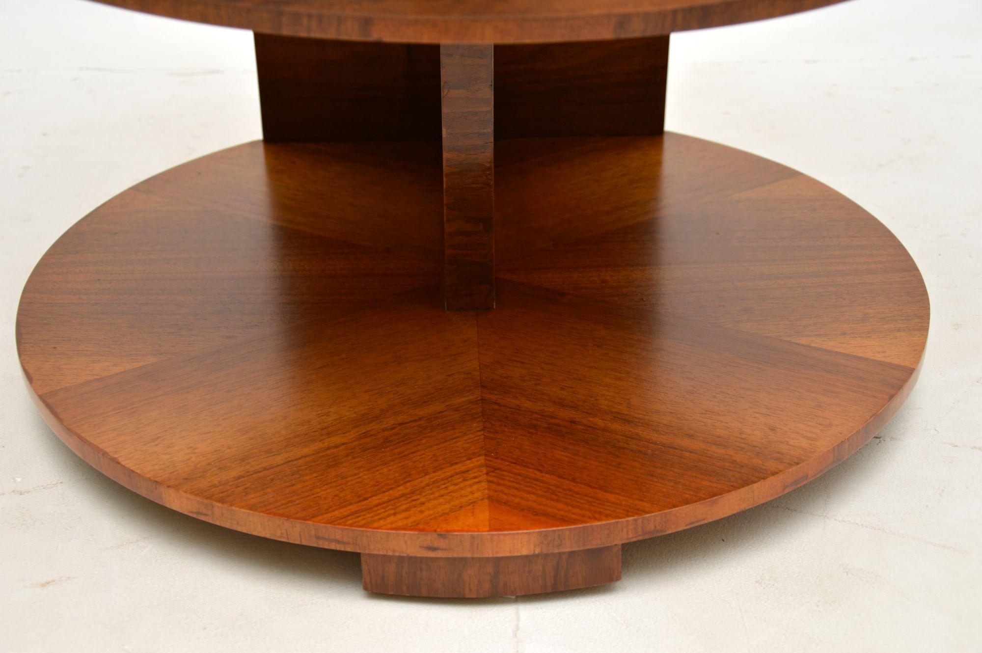 1920's Art Deco Walnut Occasional Table 7