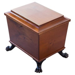 1920s Art Deco wine cooler/bar with lions paws in the manner of Otto Wretling