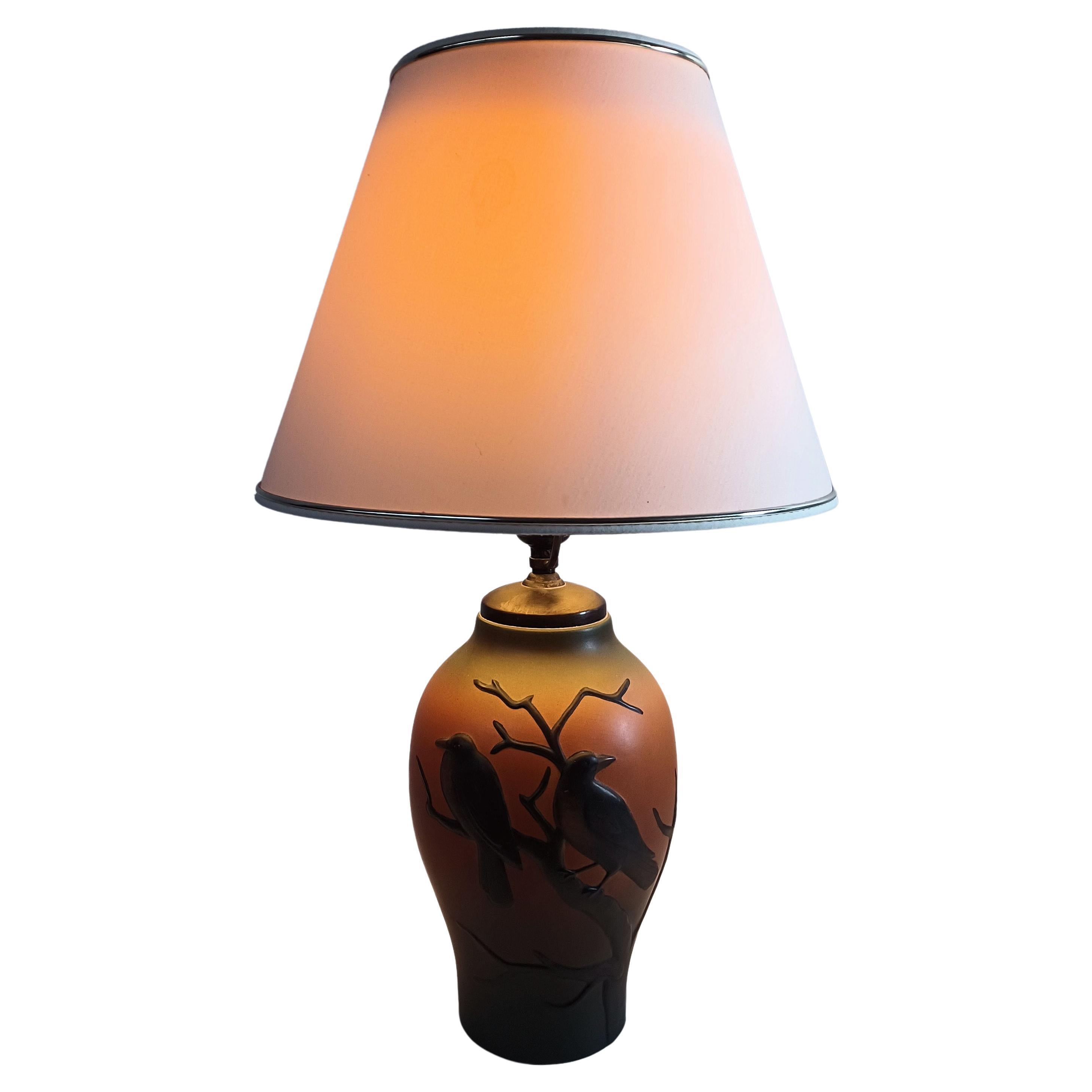 Lampe de table Art Nouveau des années 1920 fabriquée à la main par Georg Thylstrup pour P. Ipsens Enke