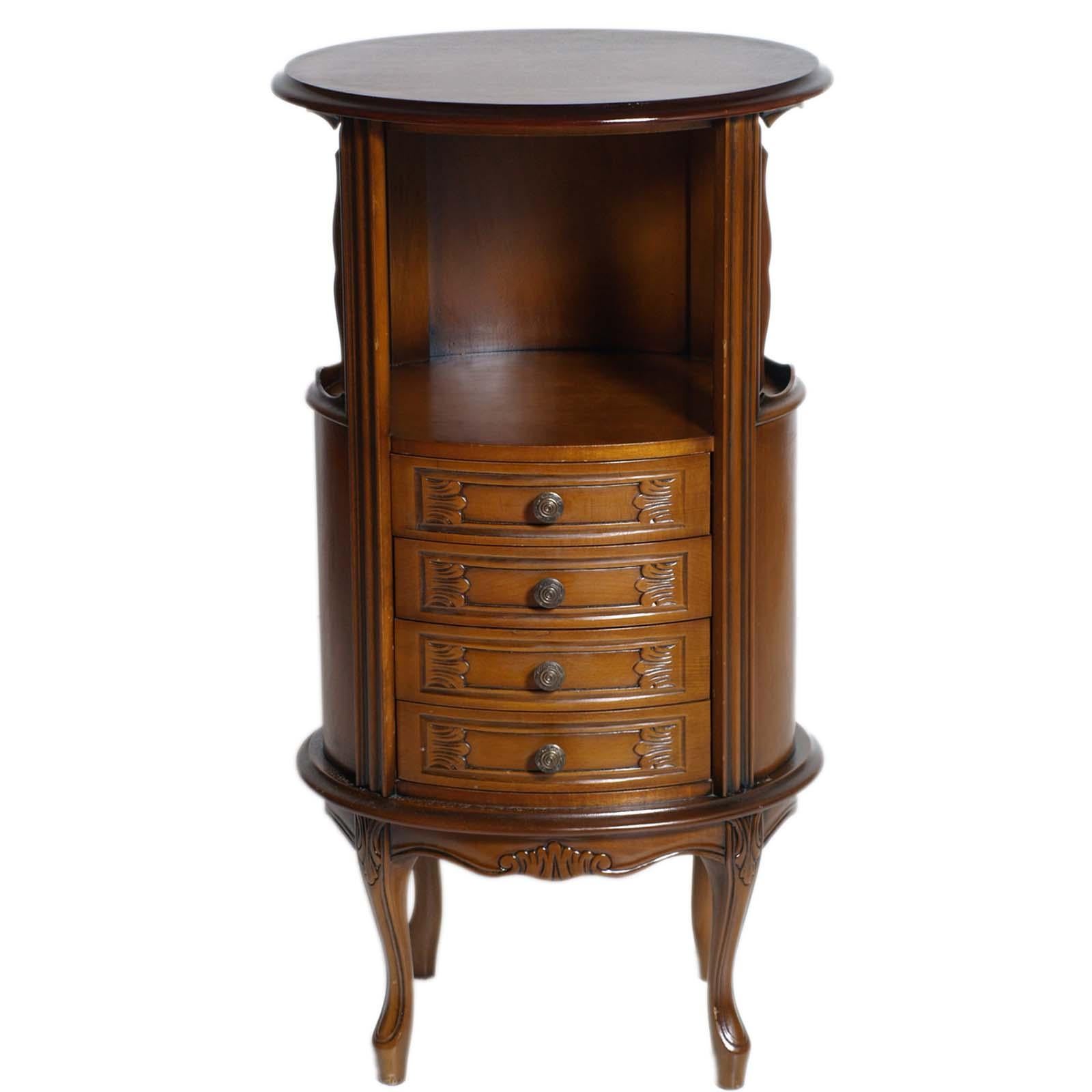 oval night stand