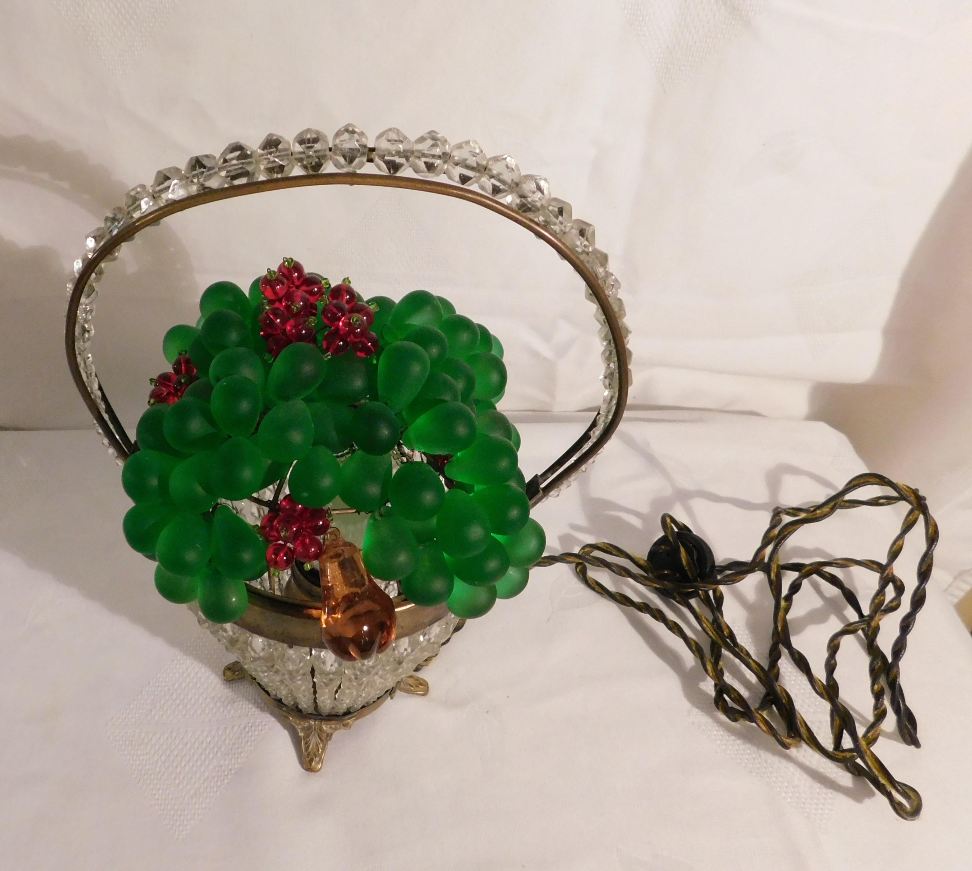 1920s Art Novena Czechoslovakian Colored Glass Table Lamp 8