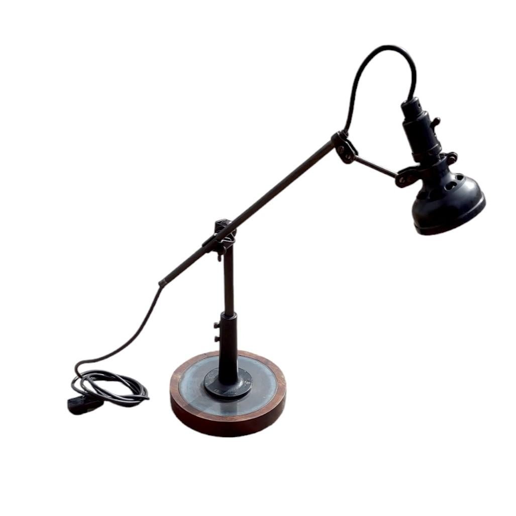 1920s Articulated Industrial Desk Lamp For Sale 5