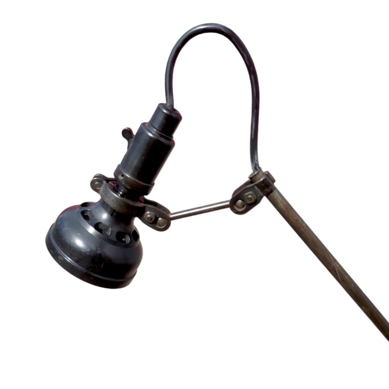 1920s Articulated Industrial Desk Lamp For Sale 3