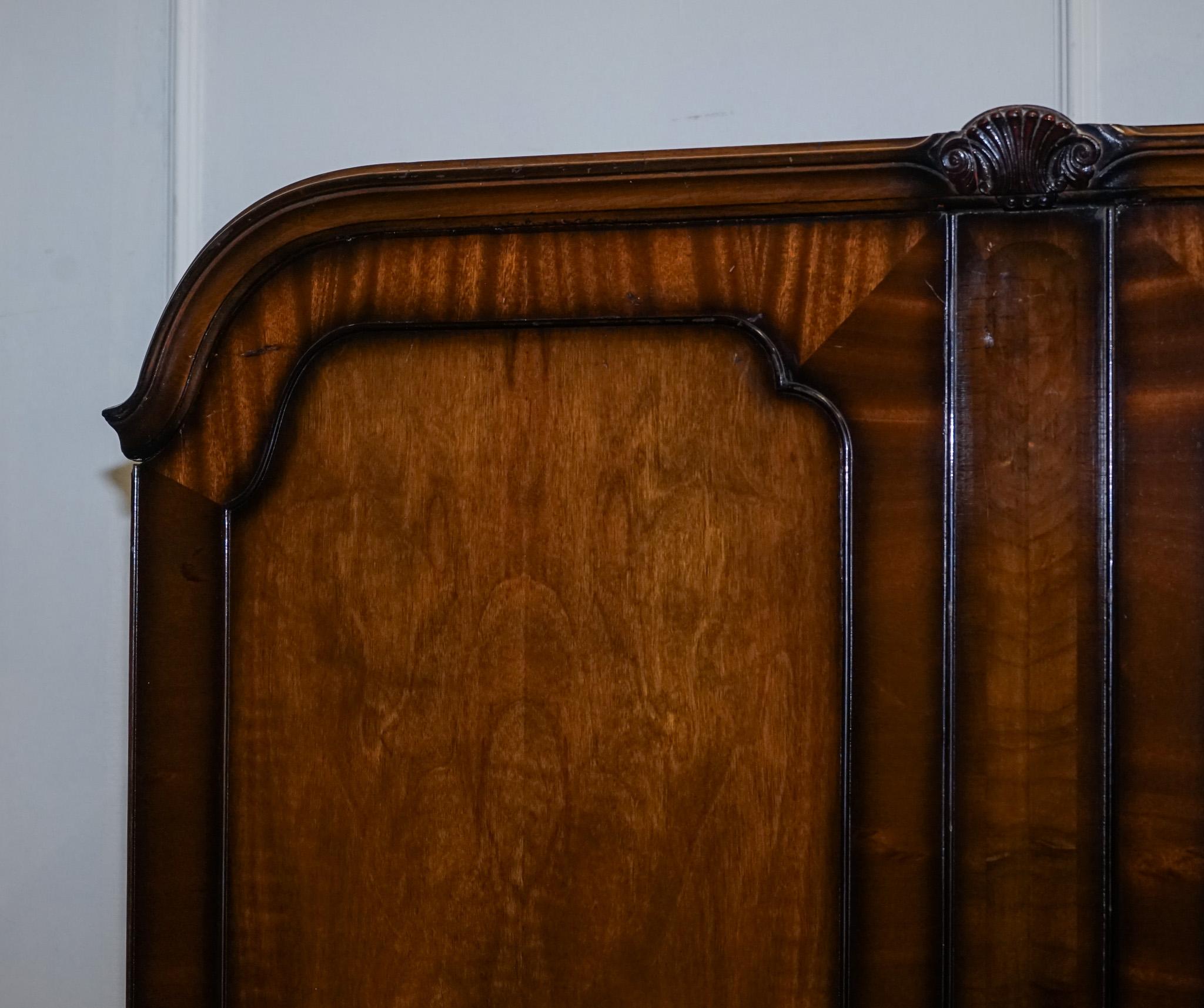 Hand-Crafted 1920s ARTO DECO TWO DOOR BURR WALNUT WARDROBE MADE BY MAPLE & CO
