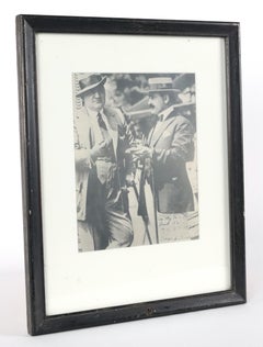 1920s B & W Framed Gentlemen Signed Photograph