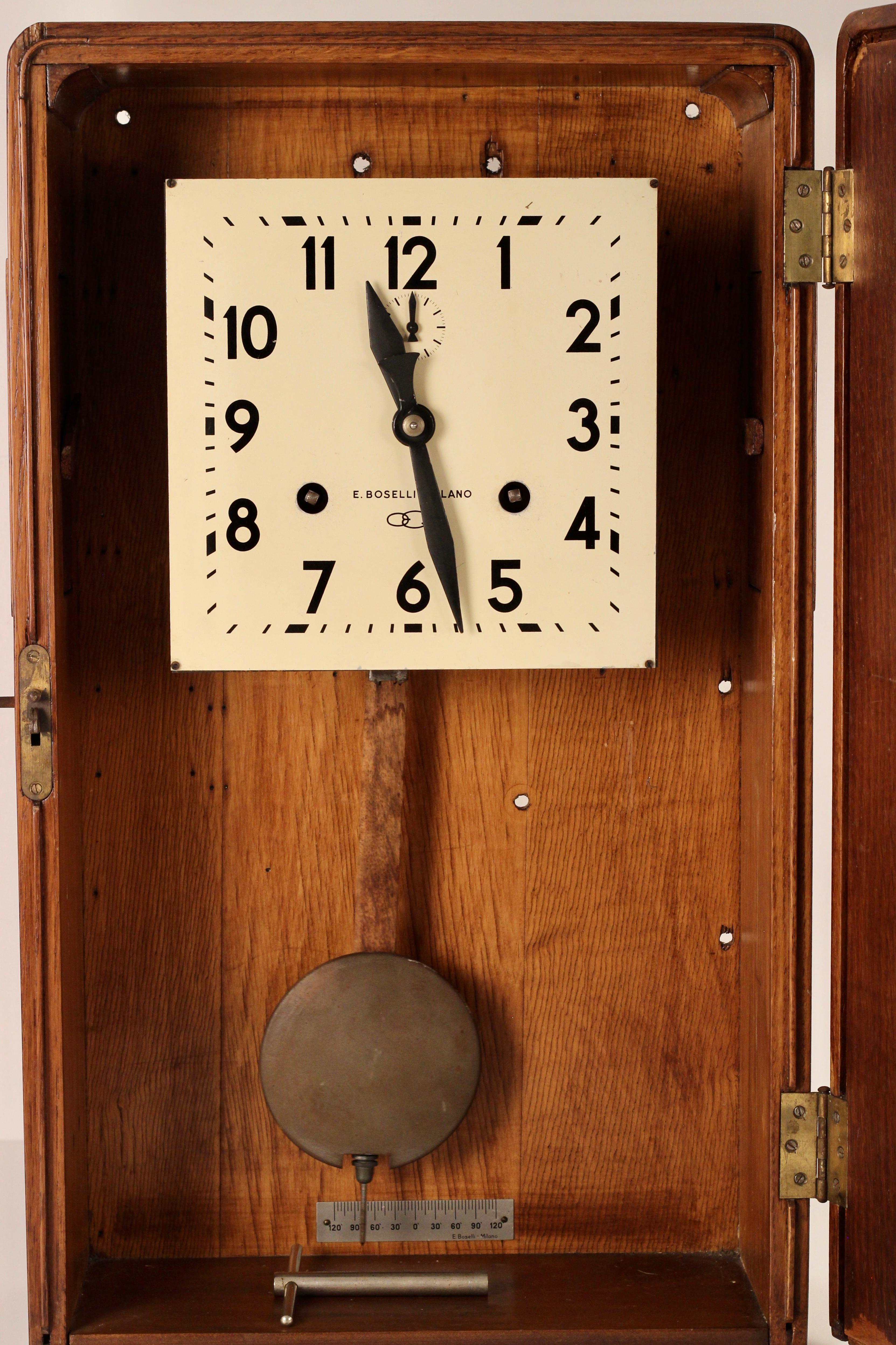 1920’s Bakelite Italian Railway Station Wall Clock from the Italian Riviera For Sale 5