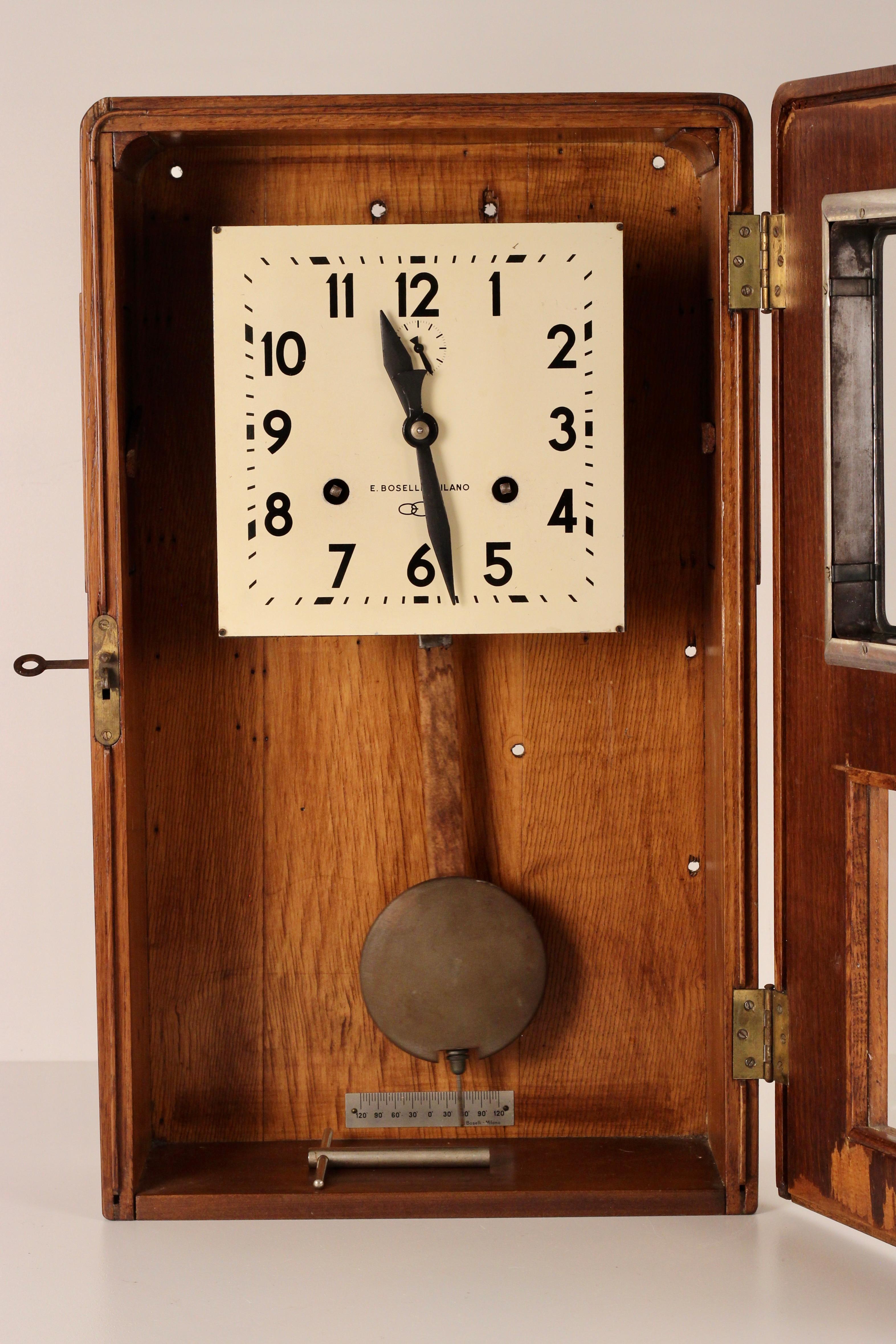 1920’s Bakelite Italian Railway Station Wall Clock from the Italian Riviera For Sale 6