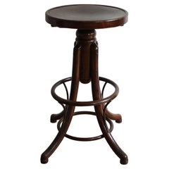 Antique 1920's Bar Swivel Stool by Thonet