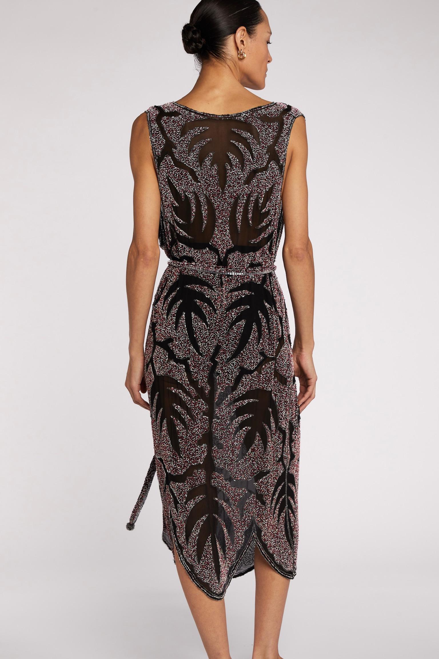 1920s Beaded Flapper Dress In Excellent Condition For Sale In London, GB