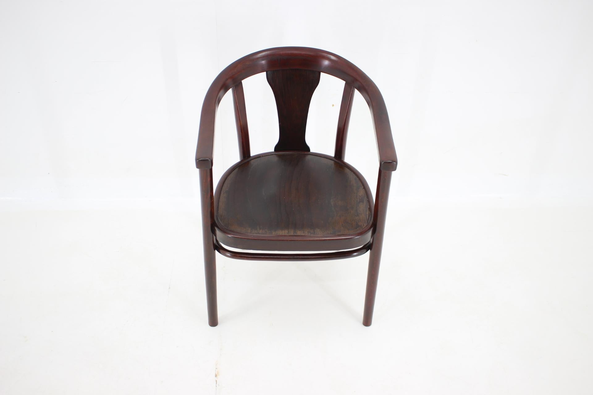 1920s Beech Bentwood Desk Chair by Jacub and Josef Kohn, Austria 5