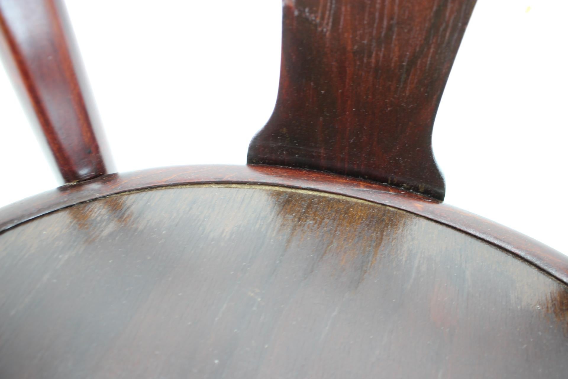 1920s Beech Bentwood Desk Chair by Jacub and Josef Kohn, Austria 7