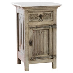 1920s Belgian Bedside Table with Marble Top