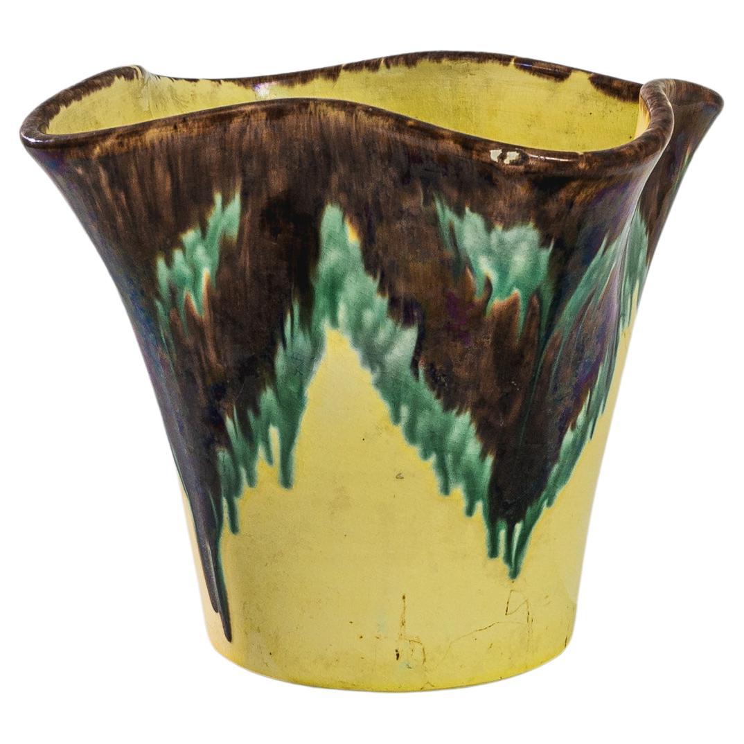 1920er Jahre Belgische Keramik Pflanzgefäß