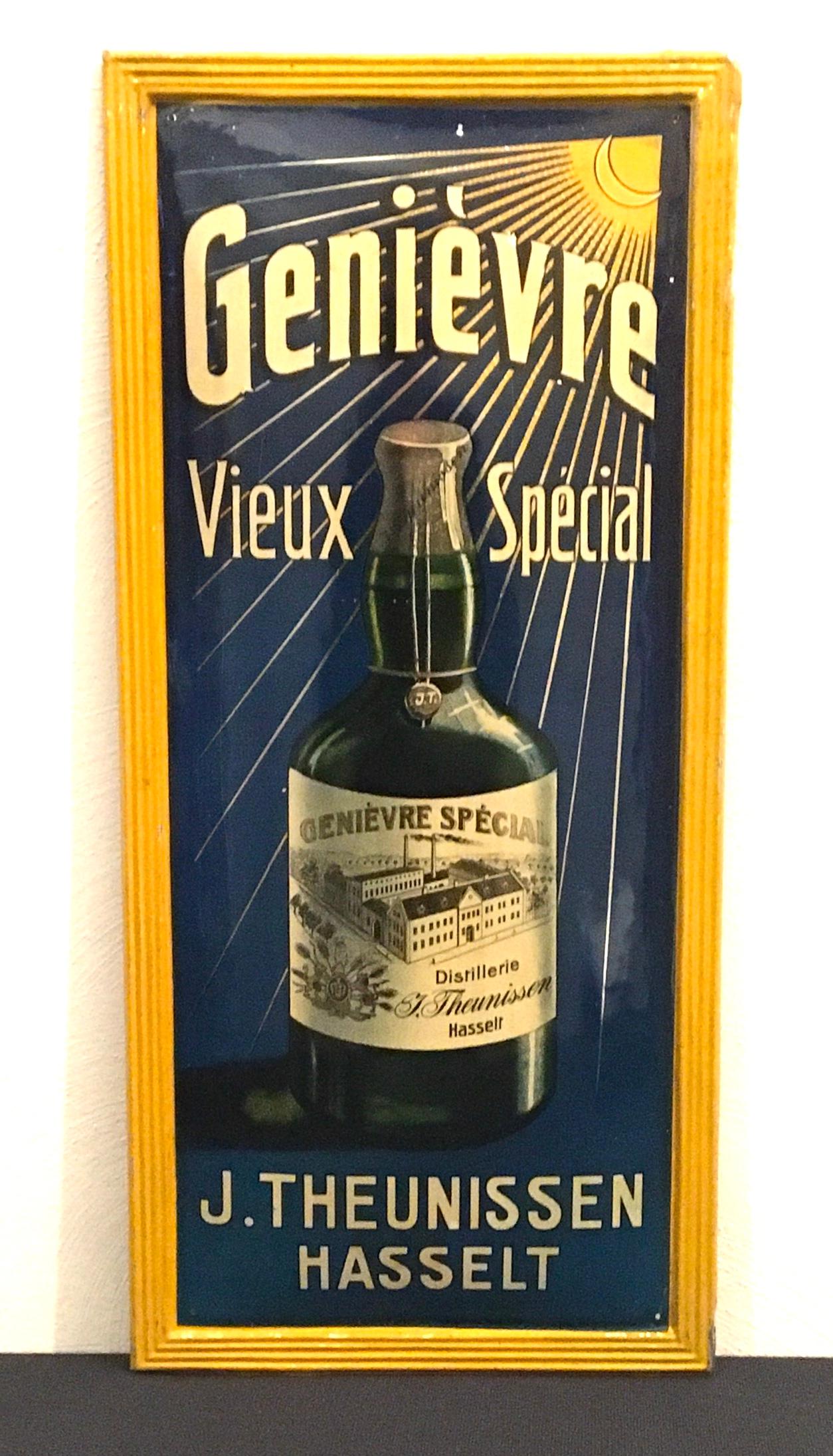 1920s Belgian Jenever Sign For Sale 11