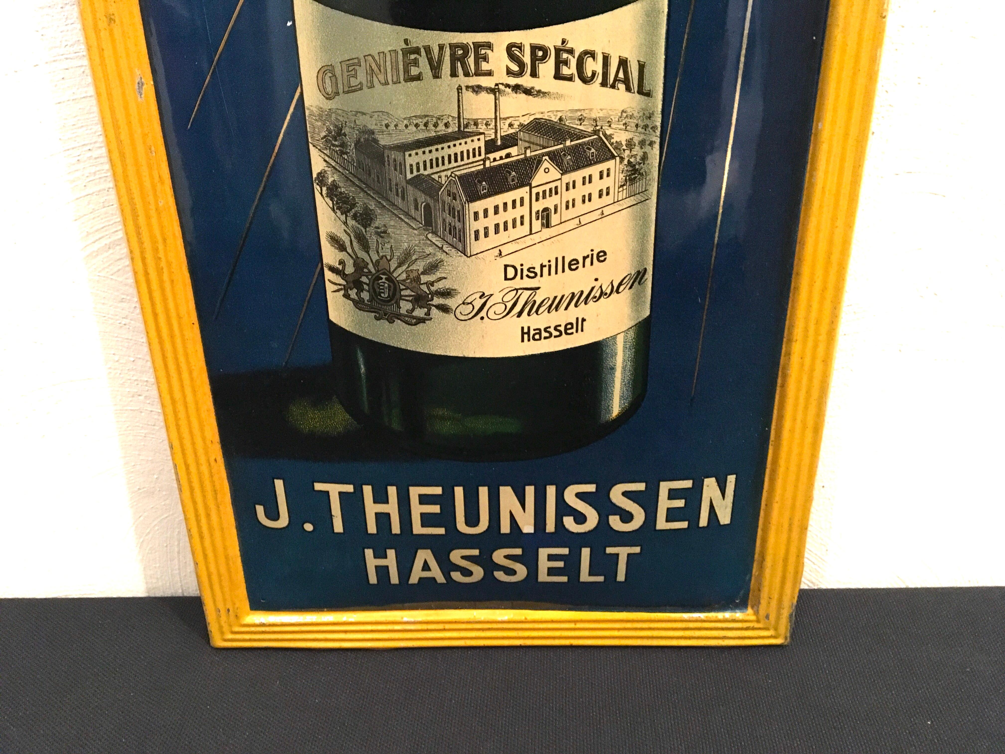 1920s Belgian Jenever Sign For Sale 3