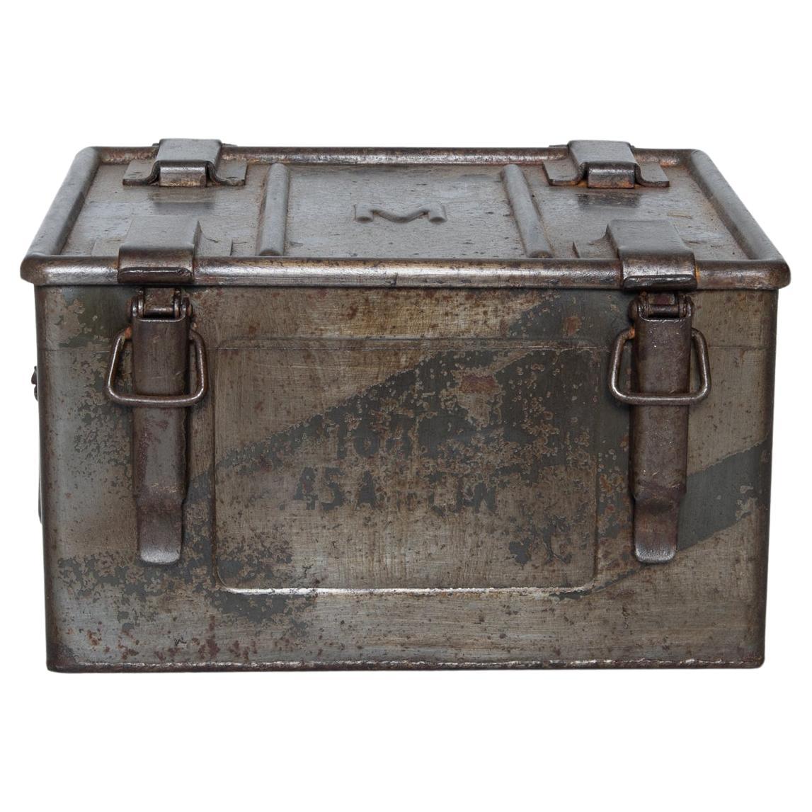1920s Belgian Metal Box For Sale