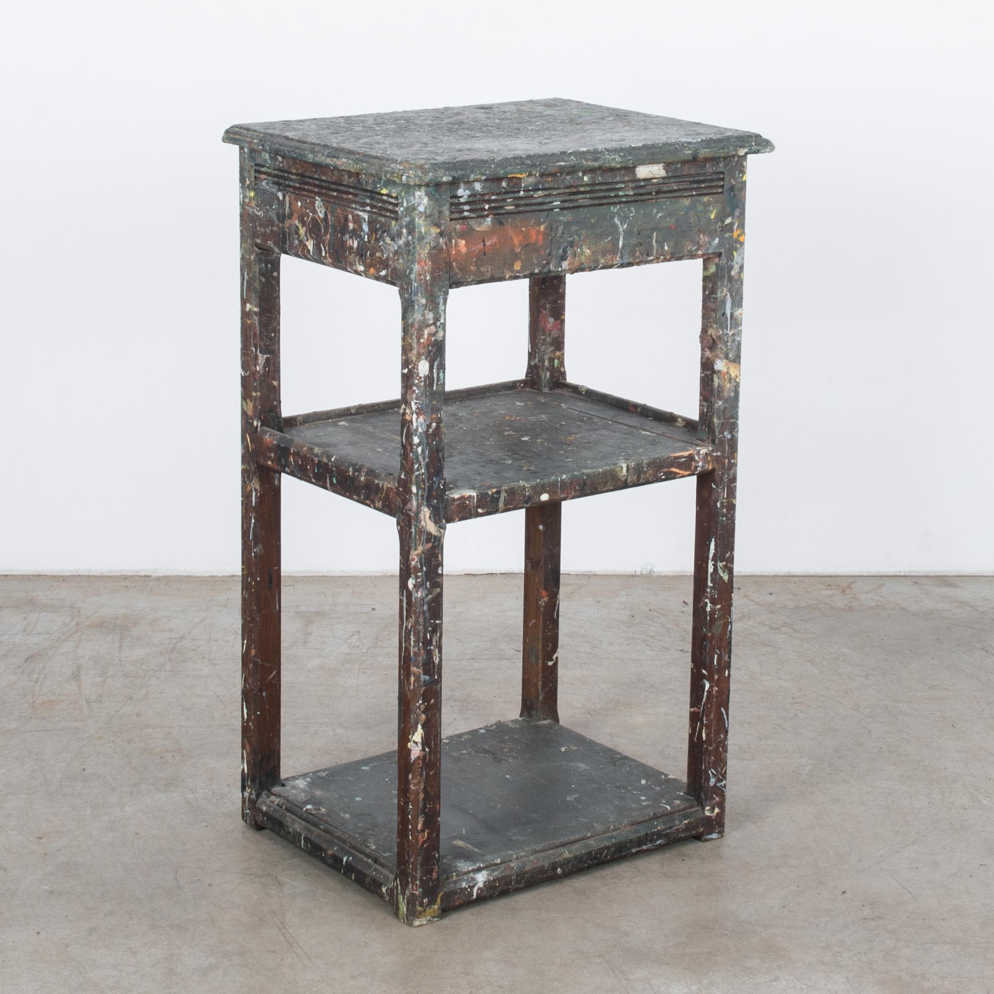 French Provincial 1920s Belgian Painter’s Table