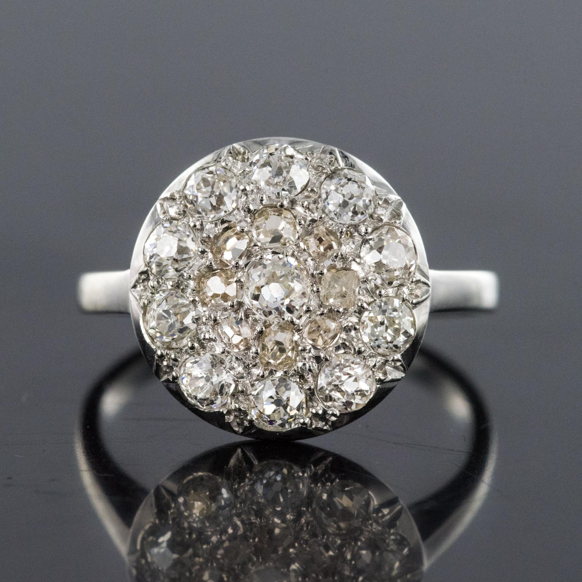 bague ronde plate or