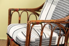 1920s Bent Wood Chair with Injiri Upholstery