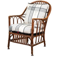 1920s Bent Wood Chair with Injiri Upholstery